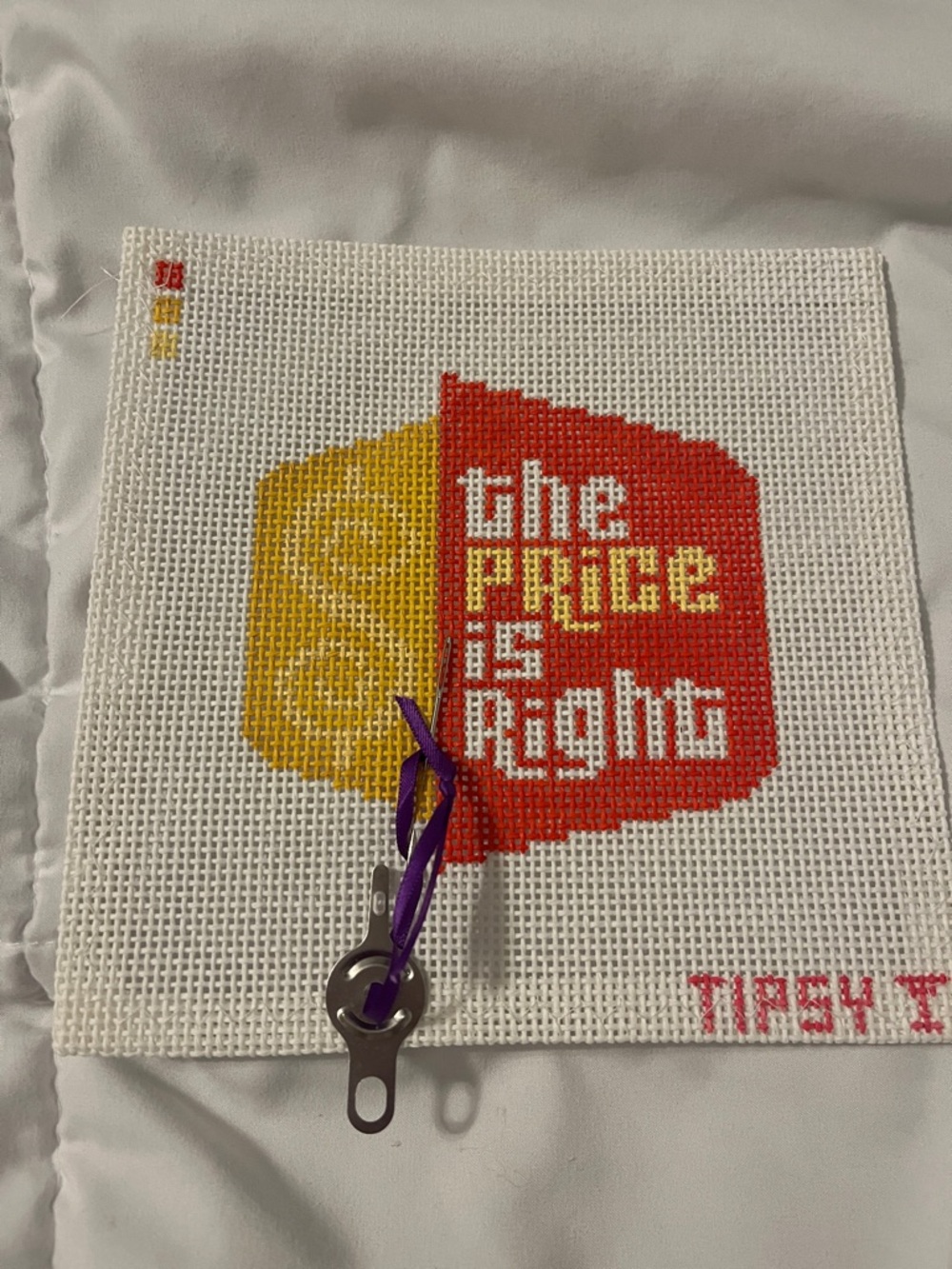 The Price Is Right Needlepoint Canvas